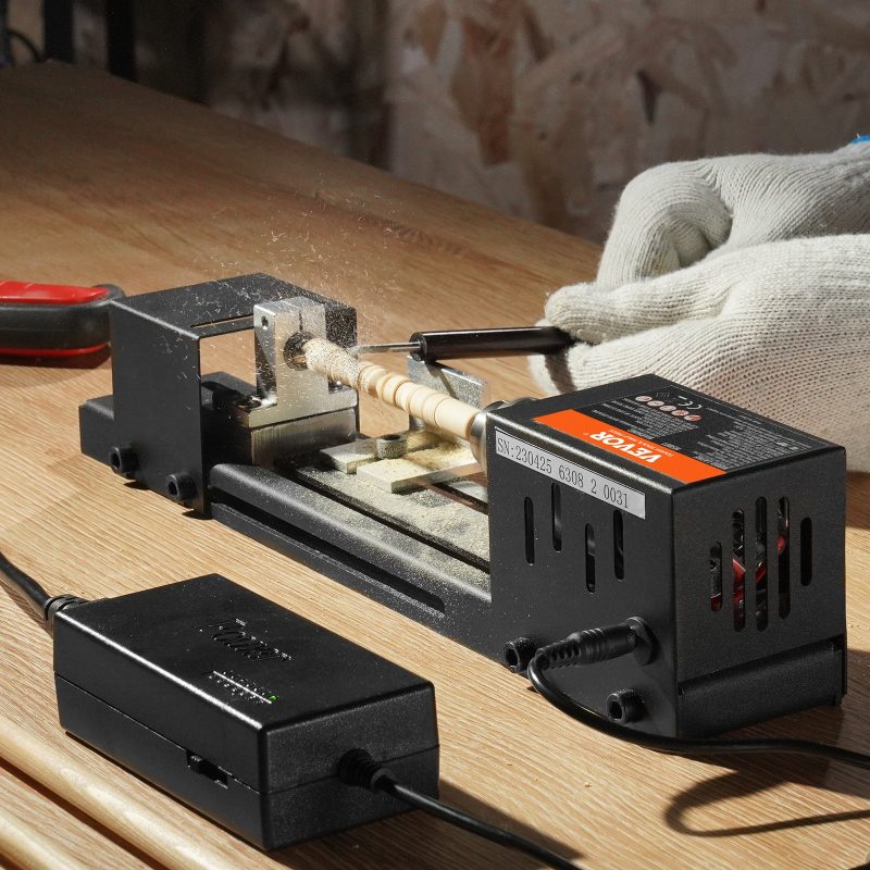Vevor Mini Hout Daaribank Machine - Compact - Zwart - Incl. Beitels - Afbeelding 10